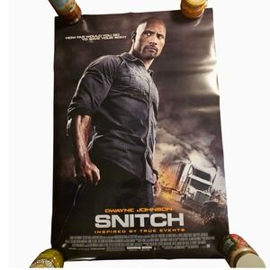Snitch 2013 Original Movie Poster 27x40 Dwayne Rock‎ Johnson Susan Sarandon D/S